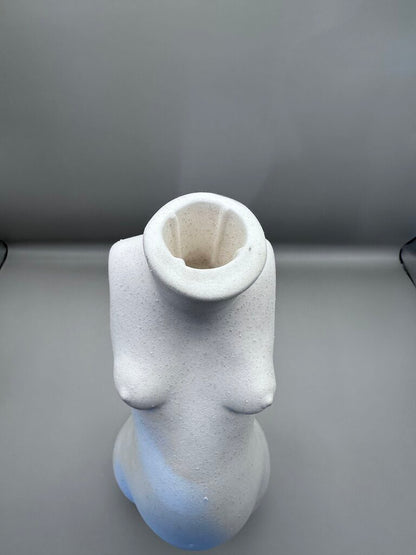 ANISSA KERMICHE BEIGE TIT FOR TAT CANDLESTICK HOLDER
