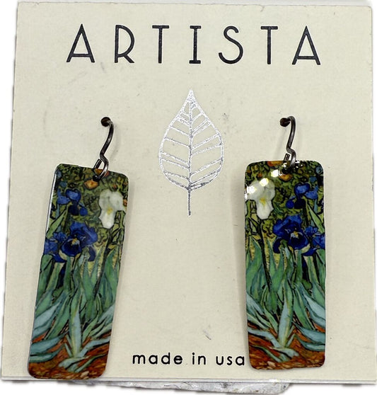 ARISTA IRISES FLOWER EARRINGS