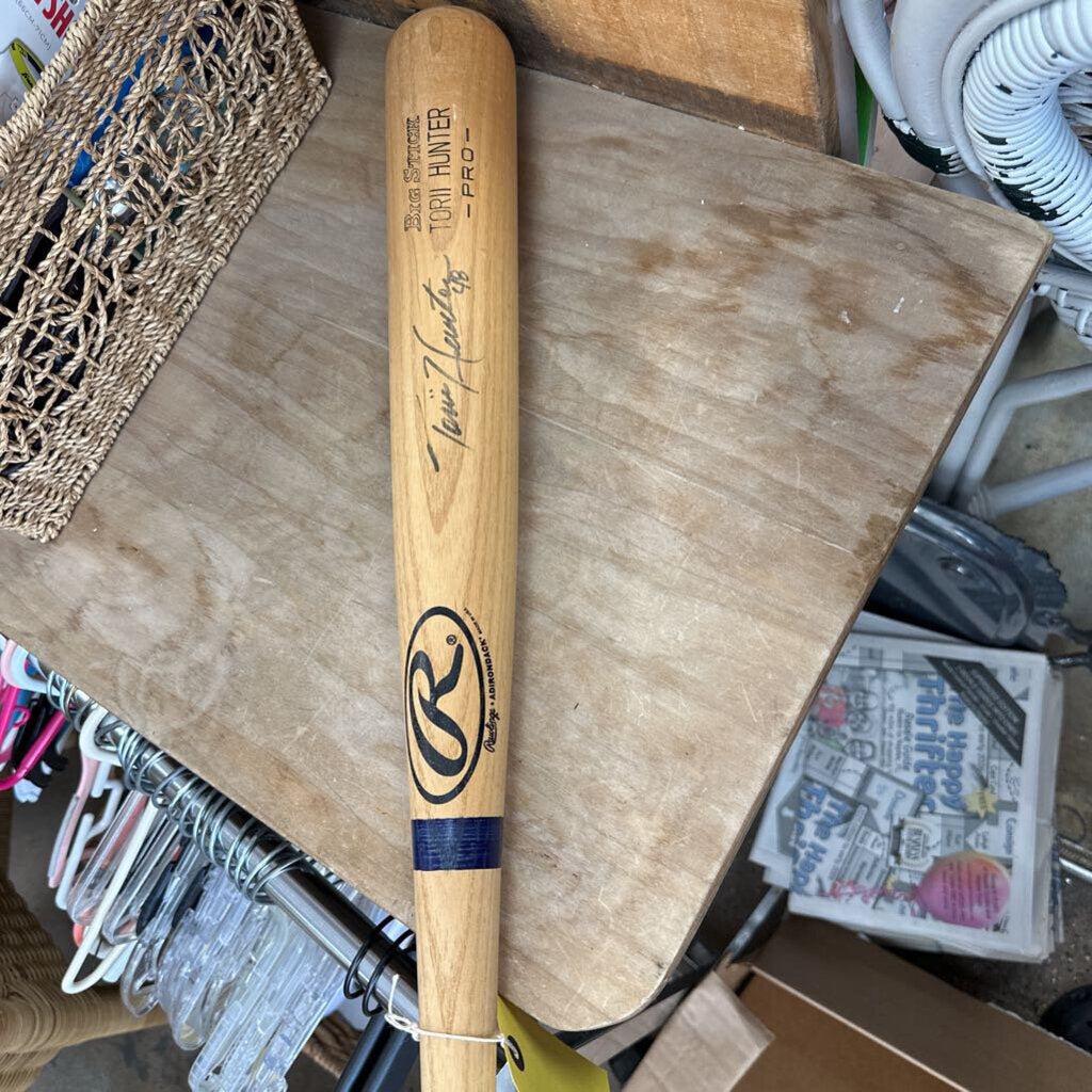 TORII HUNTER SIGNED BAT