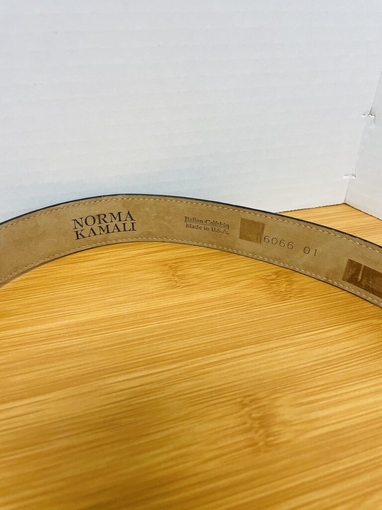 NORMA KAMALI CALFSKIN BELT 33 INCH LONG