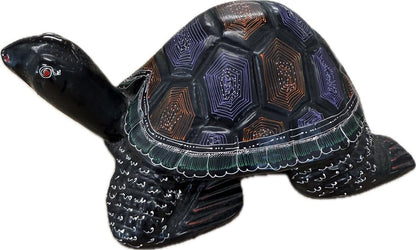 LACQUERED MANGO WOOD LONGEVITY TURTLE