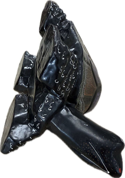 LACQUERED MANGO WOOD LONGEVITY TURTLE