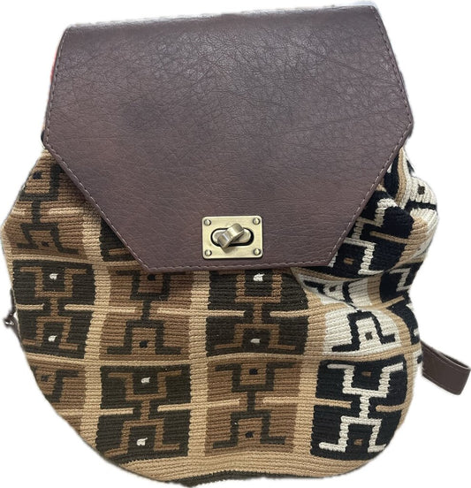 HAND WOVEN SHIGRA BACKPACK PURSE