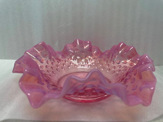 FENTON PINK CANDY DISH