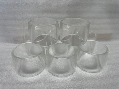 ACRYLIC ROUND NAPKIN RING HOLDER SET OF 8