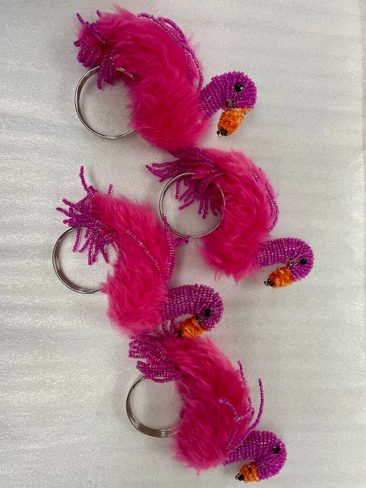 FLAMINGO NAPKIN RINGS SET OF 4