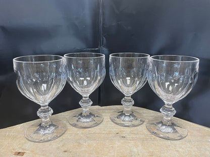 VILLEROY AND BOCH WATER GOBLETS 6 IN SET OF 4