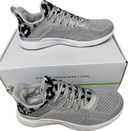 APL ANIMAL PRINT AND SILVER SNEAKERS NEW
