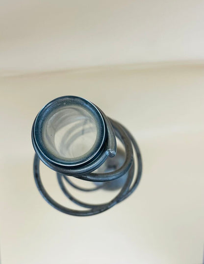 SIGNED METAL ART BUD VASE