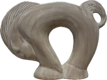 CURVED HORSE DECOR