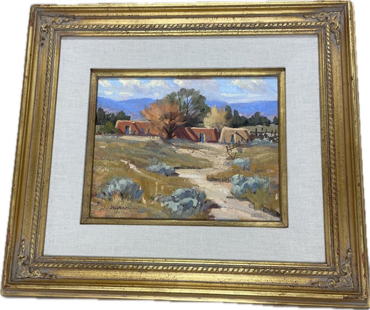 ORGINIAL BILL WARDEN HACIENDA CANVAS 9X11