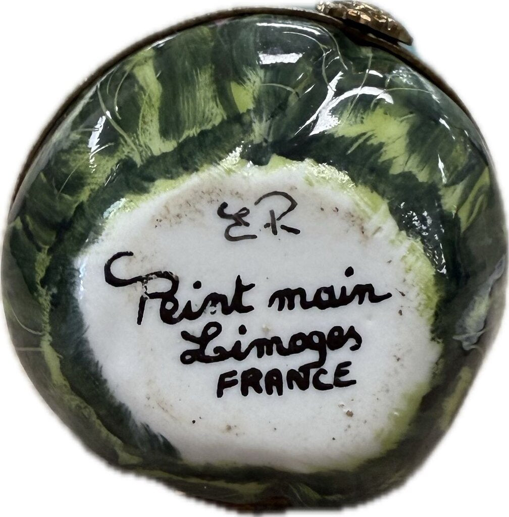 VINTAGE LIMOGES ROSEBUD PORCELAIN PILL BOX