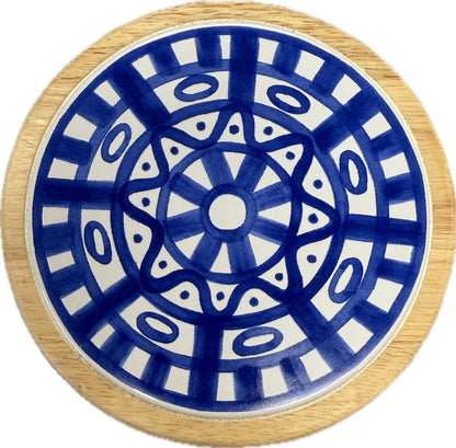 BLUE AND WHITE DANSK TRIVET
