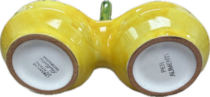 CERAMICHE SICLILANE SALT AND PEPPER WITH HOLDER