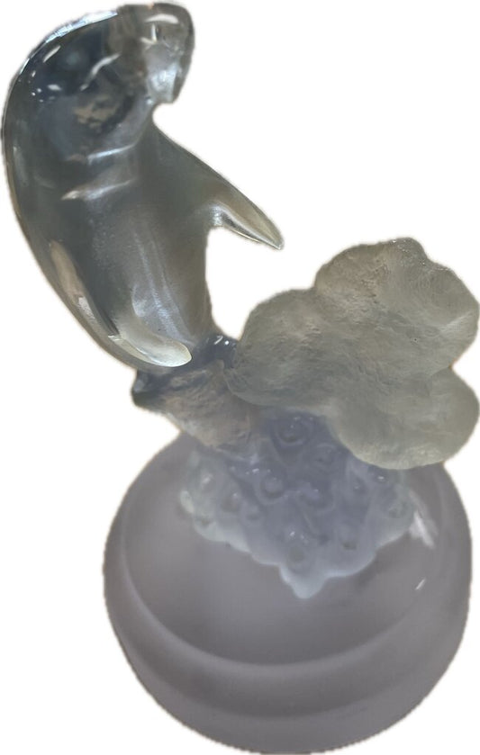 RESIN MANATEE STAUTE SIGNED