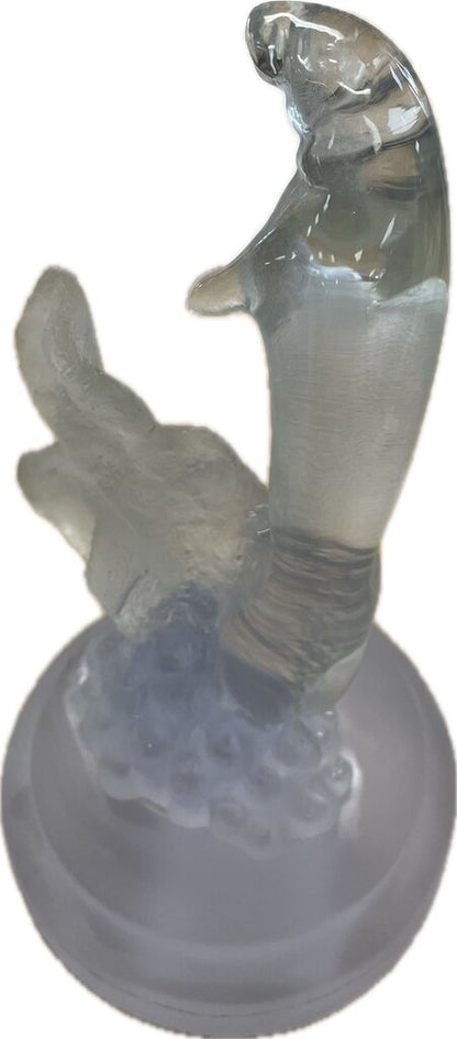 RESIN MANATEE STAUTE SIGNED