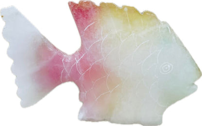 COLORFUL ONYX CARVED FISH