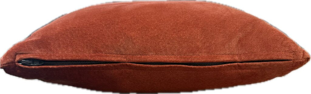 RUST SUEDE PILLOW 11x11