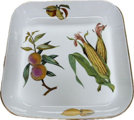 VINTAGE ENGLAND FRUITS & CORN BAKING DISH
