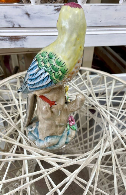 LARGE MAJOLICA GLAZE BIRD