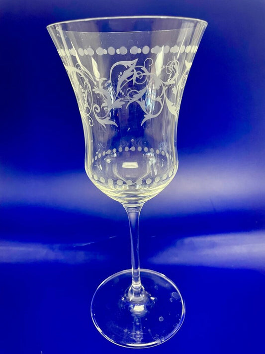 MILLER ROGASKA CRYSTAL WHITE WINE GOBLET GLASS