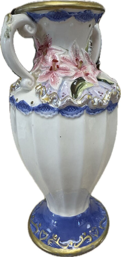 CERAMIC FLOWER JUG VASE
