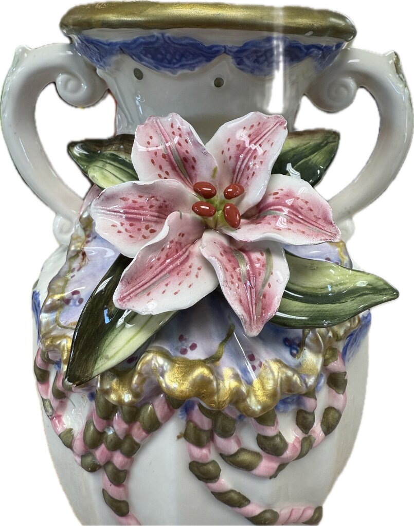 CERAMIC FLOWER JUG VASE