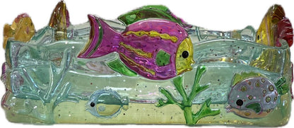 ACRYLIC SPARKLE FISH NAPKIN HOLDER