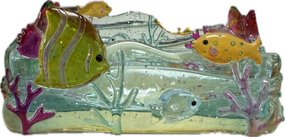 ACRYLIC SPARKLE FISH NAPKIN HOLDER