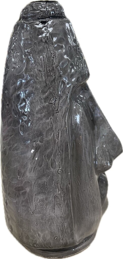 CERAMIC TIKI HEAD GARDEN TORCH