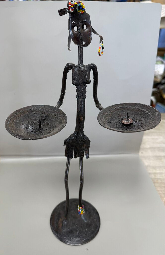 MCM BRUTALIST HANDMADE METAL SCULPTURE