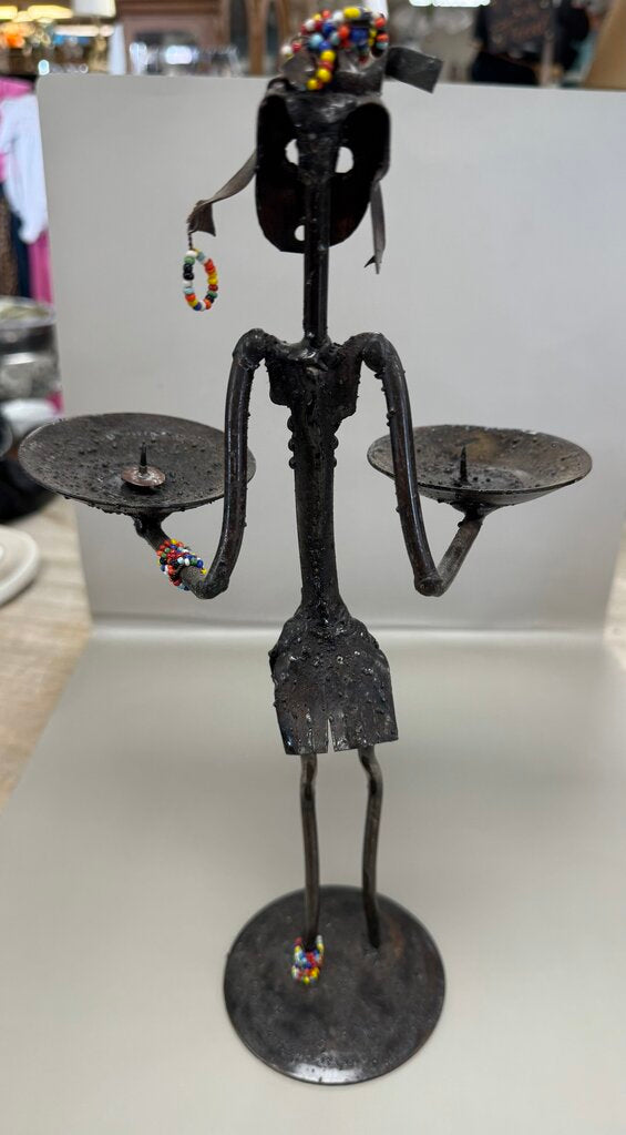 MCM BRUTALIST HANDMADE METAL SCULPTURE