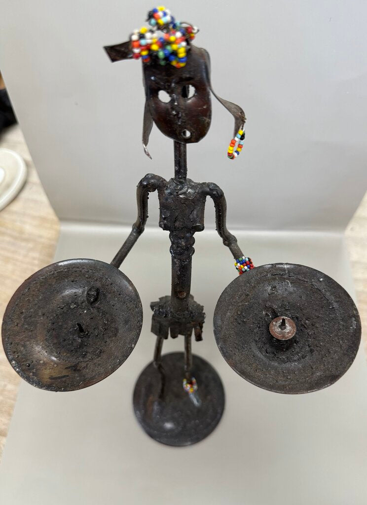 MCM BRUTALIST HANDMADE METAL SCULPTURE