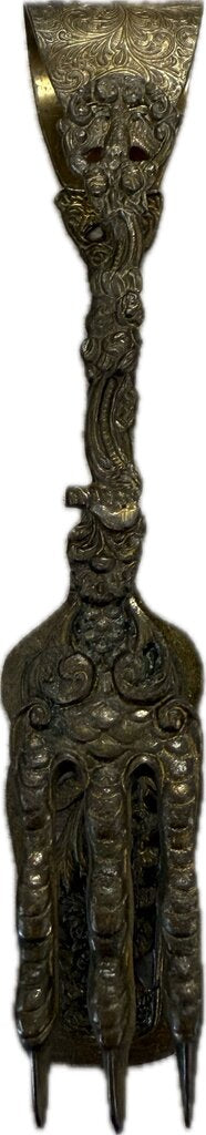 ROCOCO STYLE BRASS TALON TONGS