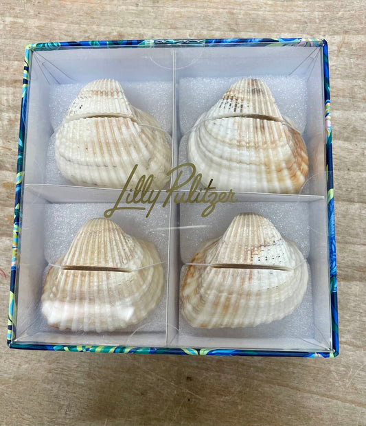 LILLY PULITZER SHELL TAG HOLDER NEW