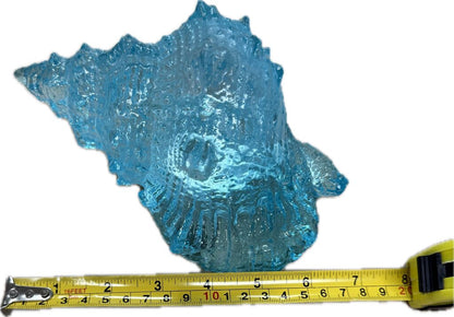 TEAL RESIN CONCH SHELL