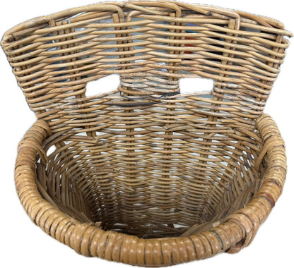 ANTIQUE FRENCH ENGLISH COUNTRY GRAPE HOD PICKERS BACK PACK BASKET BASKET