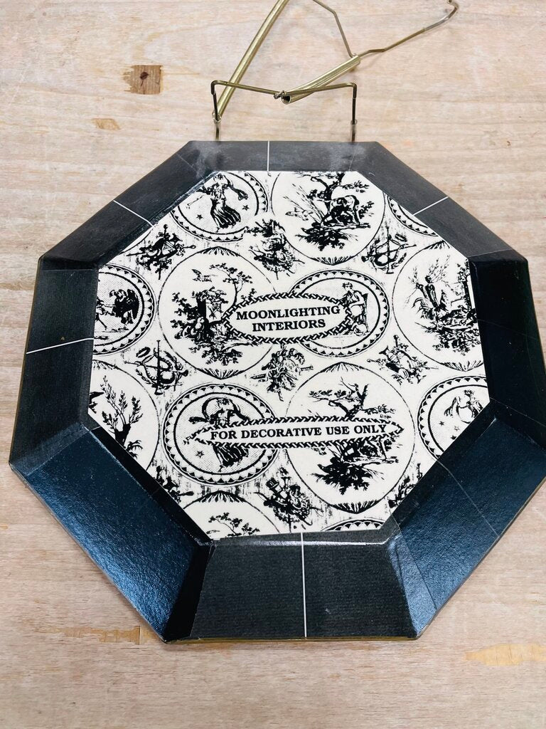 MOONLIGHTING INTERIORS RED FLORAL PLATE