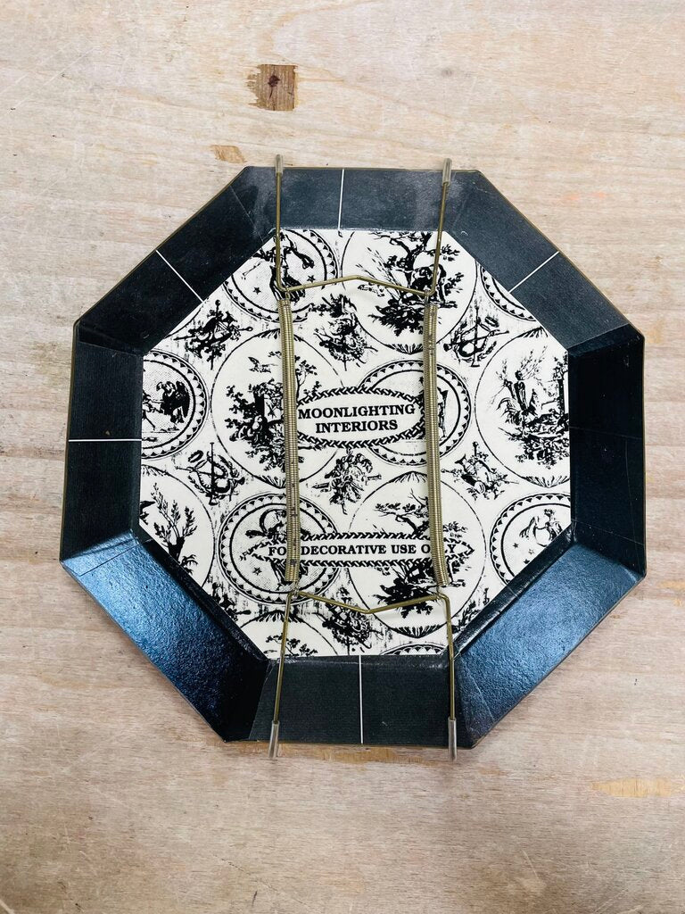 MOONLIGHTING INTERIORS RED FLORAL PLATE