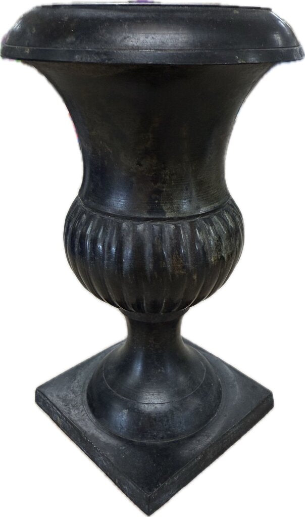 VINTAGE BRASS URN STYLE PLANT HOLDER