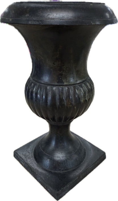 VINTAGE BRASS URN STYLE PLANT HOLDER