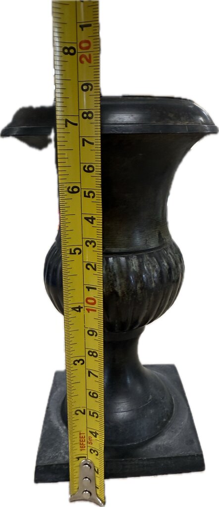 VINTAGE BRASS URN STYLE PLANT HOLDER