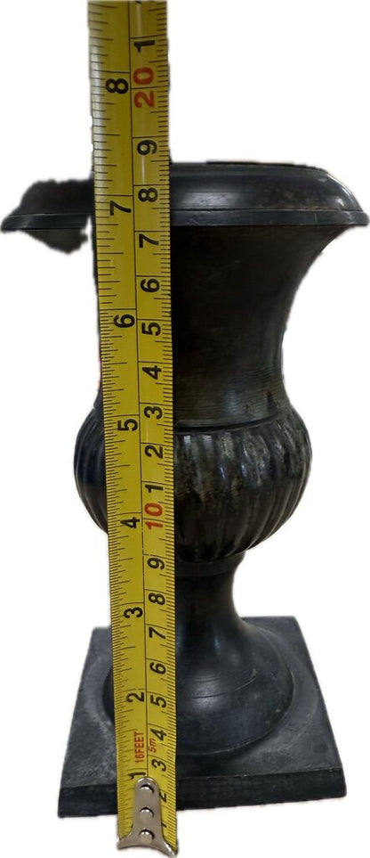 VINTAGE BRASS URN STYLE PLANT HOLDER