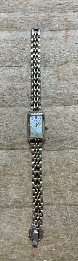 CITIZENS MOTHER OF PEARL 2 TONE WATCH