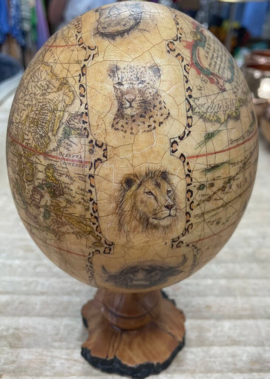EGG SHAPED ANIMAL GLOBE