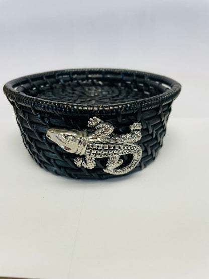 ALLIGATOR COASTER SET BLACK