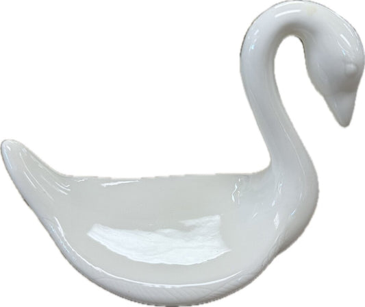 VINTAGE CERAMIC SWAN HAND TOWEL/SOAP DISH