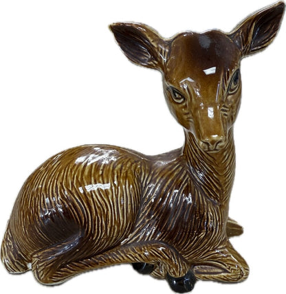 VINTAGE CERAMIC DEER MADE IN BRAZIL