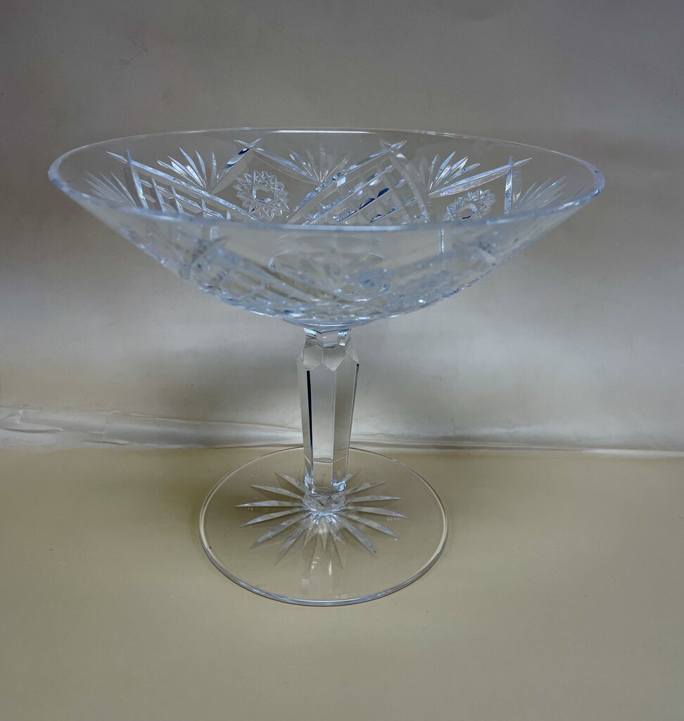 VINTAGE WATERFORD CRYSTAL HOBSTAR COMPOTE