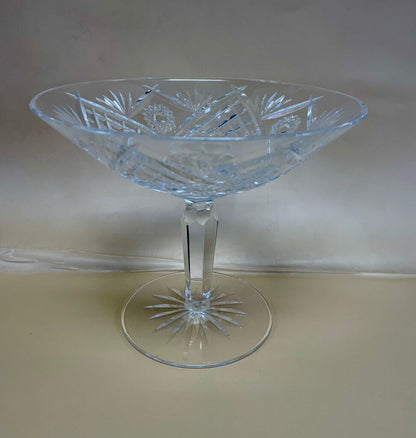 VINTAGE WATERFORD CRYSTAL HOBSTAR COMPOTE
